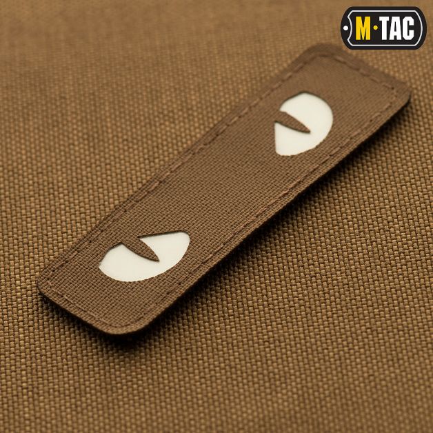 M-Tac нашивка Cat Eyes Laser Cut светонакопитель/Coyote
