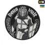M-Tac нашивка Deus Vult 3D ПВХ черно-белая