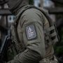 M-Tac нашивка Deus Vult Ace (жаккард) серая
