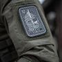 M-Tac нашивка Deus Vult Ace (жаккард) серая