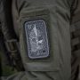 M-Tac нашивка Deus Vult Ace (жаккард) серая