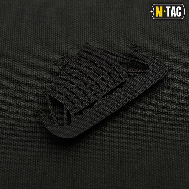 M-Tac нашивка Драккар сквозная Laser Cut Black