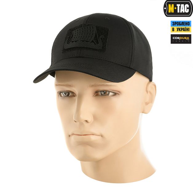 M-Tac нашивка Драккар сквозная Laser Cut Black