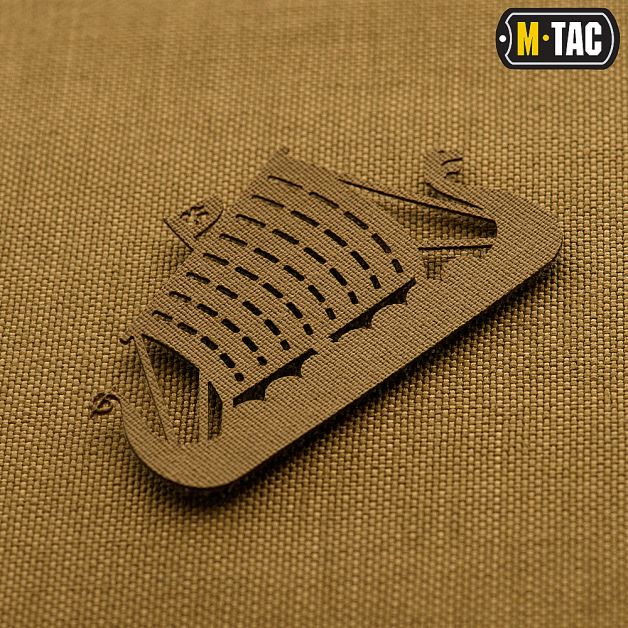 M-Tac нашивка Драккар сквозная Laser Cut Coyote