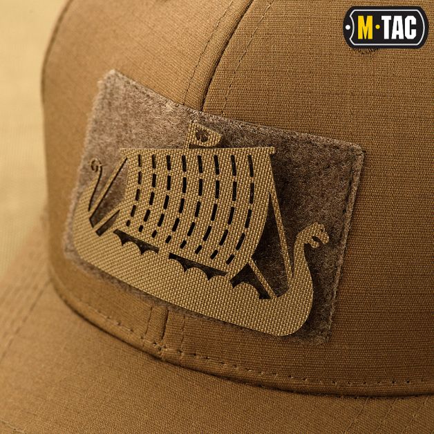 M-Tac нашивка Драккар сквозная Laser Cut Coyote