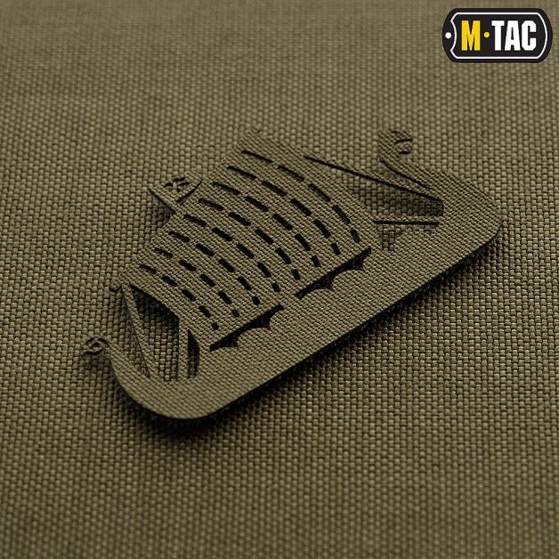 M-Tac нашивка Драккар сквозная Laser Cut Ranger Green