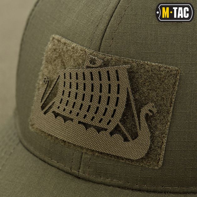 M-Tac нашивка Драккар сквозная Laser Cut Ranger Green