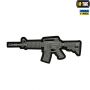 M-Tac нашивка M4A1 3D ПВХ серая