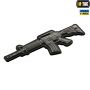 M-Tac нашивка M4A1 3D ПВХ серая