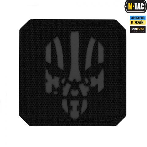 M-Tac нашивка Месник Laser Cut Grey/Black
