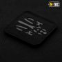M-Tac нашивка Месник Laser Cut Black/Grey