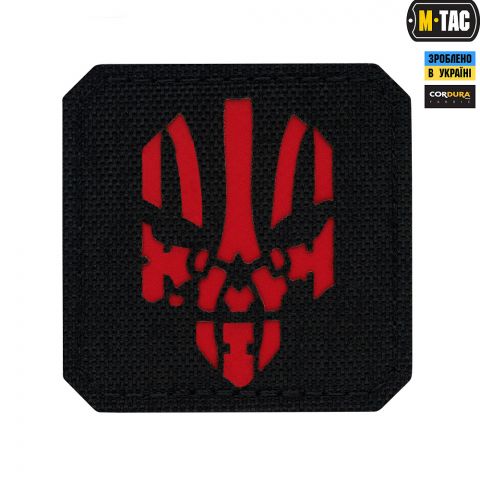 M-Tac нашивка Месник Laser Cut Red/Black