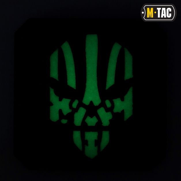 M-Tac нашивка Месник Laser Cut Black/світлонакопичувач