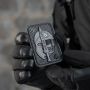 M-Tac нашивка Molon Labe Ace 3D ПВХ серая