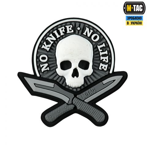 M-Tac нашивка No Knife - No Life 3D ПВХ