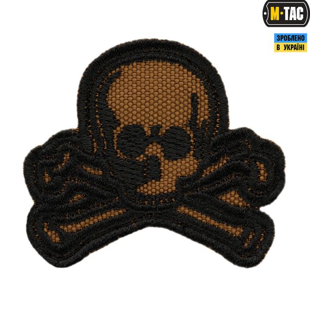 M-Tac нашивка Old Skull койот/черный