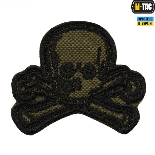 M-Tac нашивка Old Skull олива