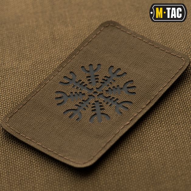 M-Tac нашивка Шлем Ужаса горизонтальная Laser Cut Black/Coyote