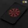 M-Tac нашивка шолом Жаху горизонтальна Laser Cut Black/Red