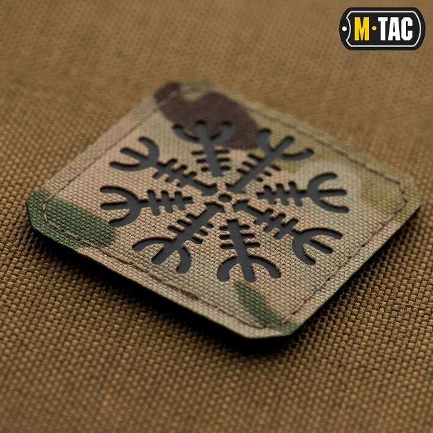 M-Tac нашивка шолом Жаху Laser Cut Multicam/Black