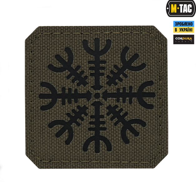 M-Tac нашивка шолом Жаху Laser Cut Ranger Green/Black