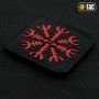 M-Tac нашивка шолом Жаху Laser Cut Black/Red