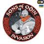 M-Tac нашивка Sons of Odin 3D ПВХ черный/красный