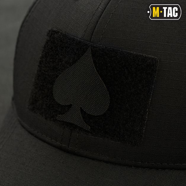M-Tac нашивка Spades Laser Cut Black