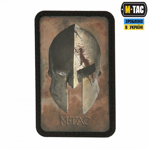 M-Tac нашивка Spartan Helmet Coyote/Black