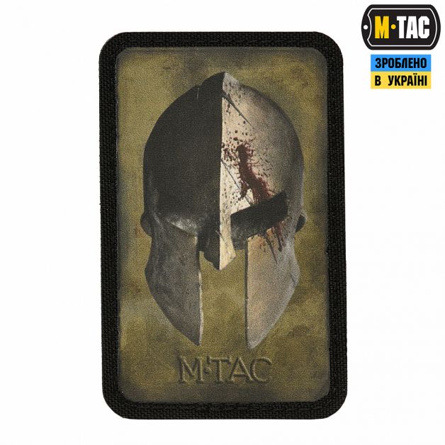 M-Tac нашивка Spartan Helmet Ranger Green/Black