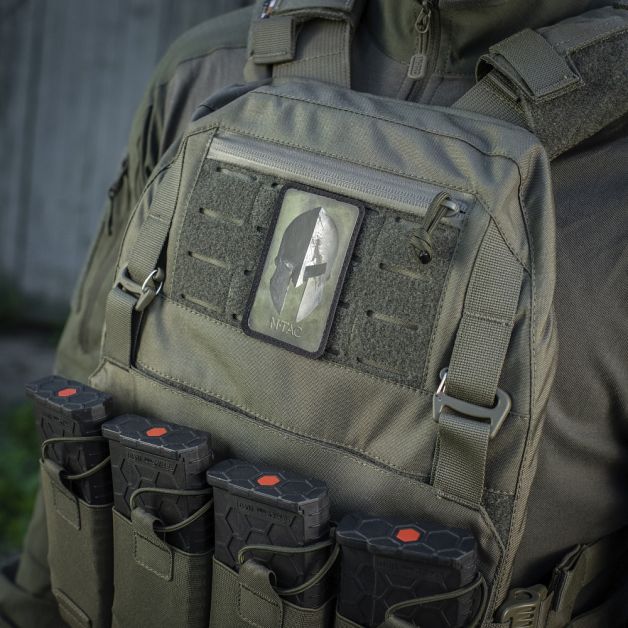 M-Tac нашивка Spartan Helmet Ranger Green/Black