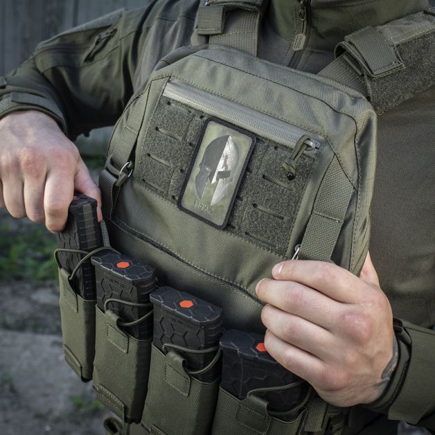 M-Tac нашивка Spartan Helmet Ranger Green/Black