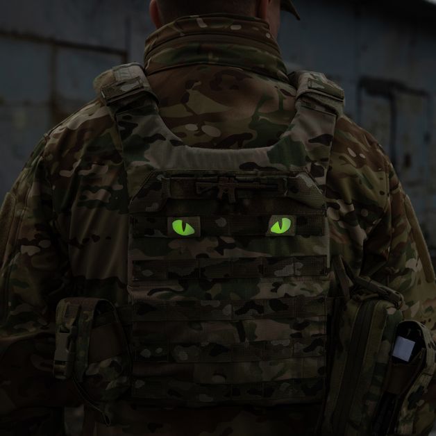M-Tac нашивка Tiger Eyes Laser Cut (пара) Multicam