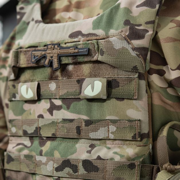 M-Tac нашивка Tiger Eyes Laser Cut (пара) Multicam