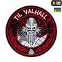 M-Tac нашивка Til Valhall ПВХ красно-черная