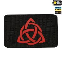 M-Tac нашивка Трикветр Laser Cut Black/Red