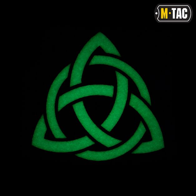 M-Tac нашивка Трикветр Laser Cut Black/светонакопитель