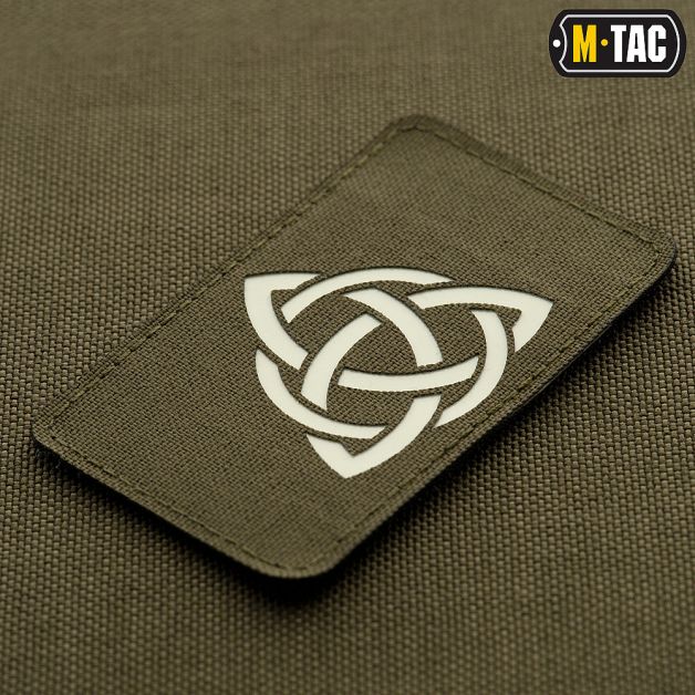 M-Tac нашивка Трикветр Laser Cut Ranger Green/світлонакопичувач