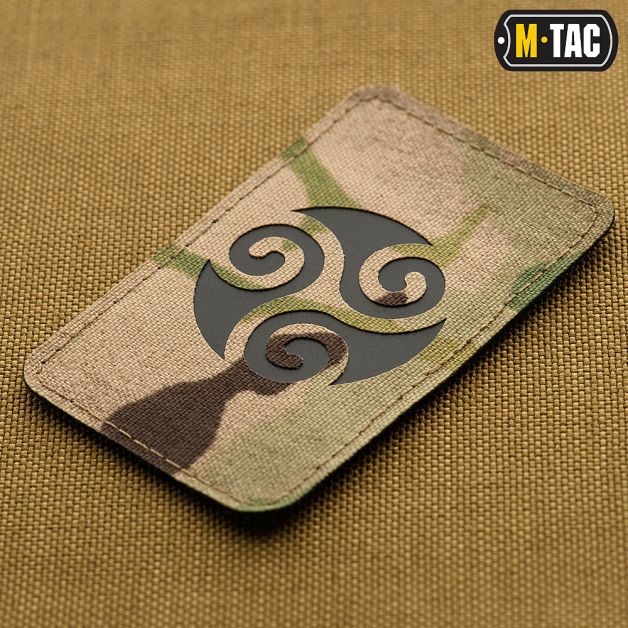 M-Tac нашивка Трискеліон Laser Cut Multicam/Black