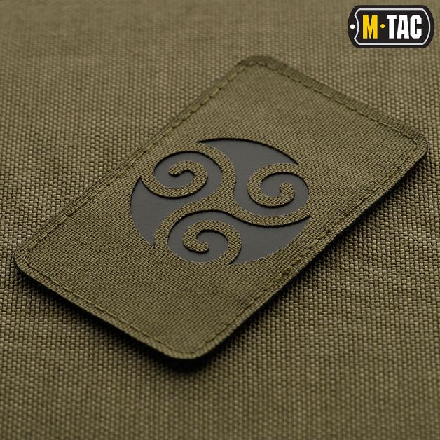 M-Tac нашивка Трискеліон Laser Cut Ranger Green/Black