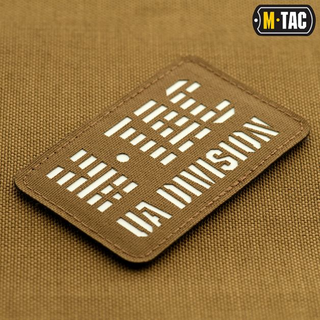M-Tac нашивка UA Division Laser Cut Coyote/світлонакопичувач
