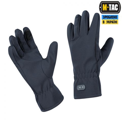 M-Tac перчатки Winter Soft Shell Dark Navy Blue