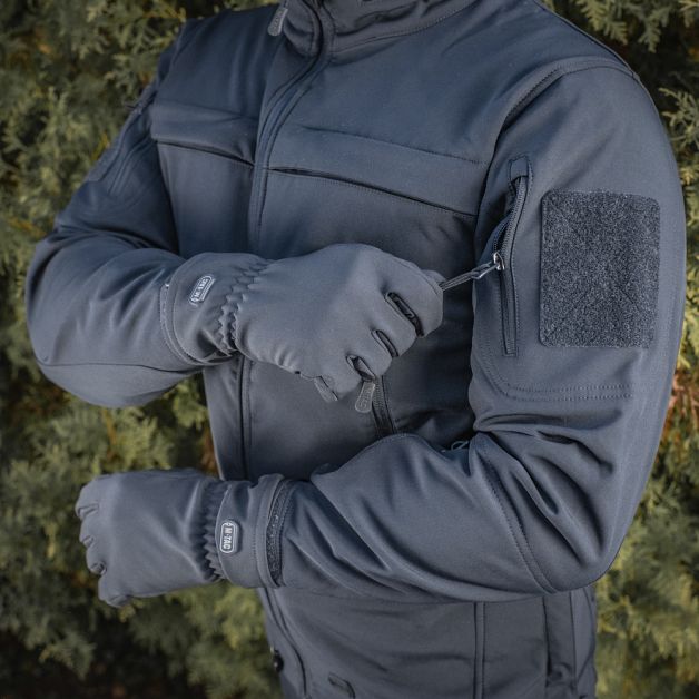 M-Tac перчатки Winter Soft Shell Dark Navy Blue