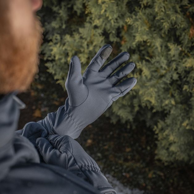 M-Tac перчатки Winter Soft Shell Dark Navy Blue