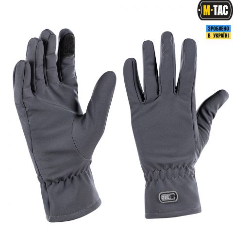 M-Tac перчатки Winter Soft Shell Grey