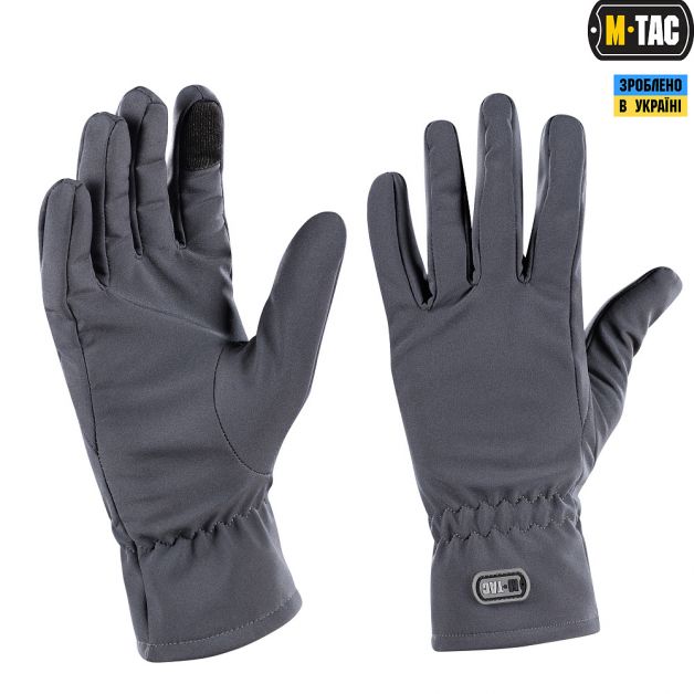 M-Tac перчатки Winter Soft Shell Grey