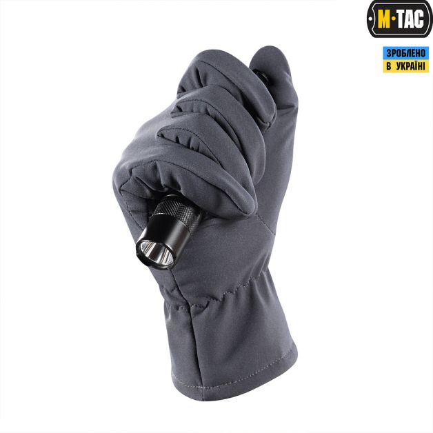 M-Tac перчатки Winter Soft Shell Grey