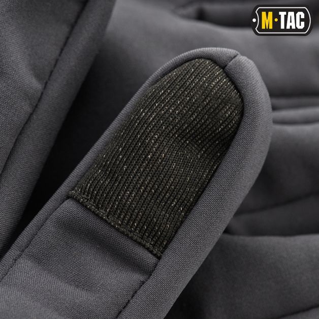 M-Tac перчатки Winter Soft Shell Grey
