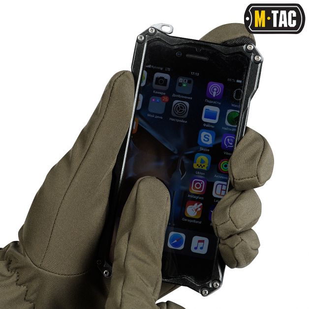M-Tac перчатки Winter Soft Shell Olive