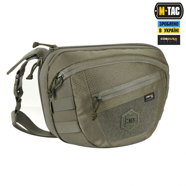 M-Tac сумка Sphaera Hex Hardsling Bag Large с липучкой Elite Ranger Green